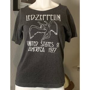 Led Zeppelin Vintage style 1977 Repro tour shirt sz M